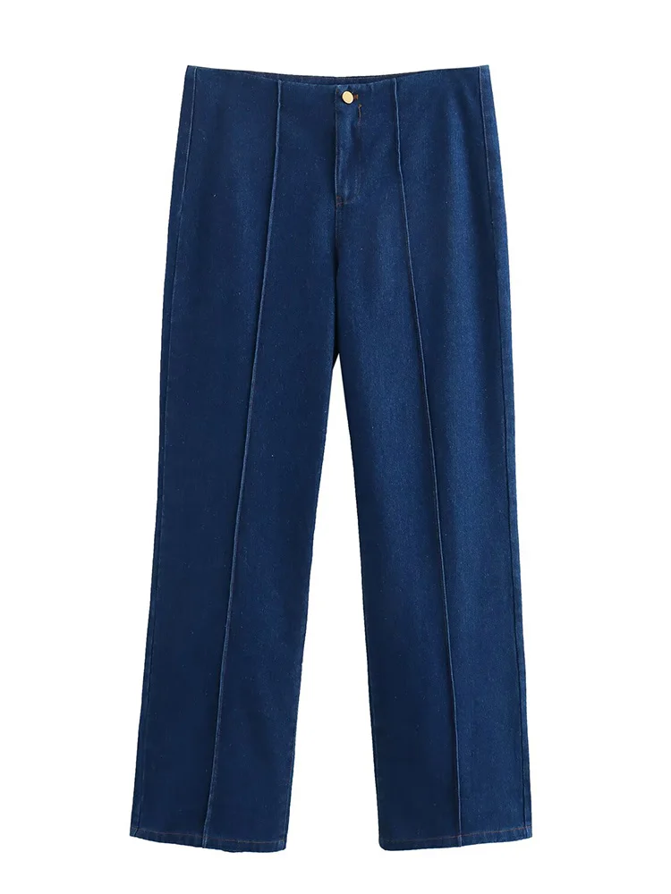 Красивая весенняя новая модная женская одежда в европейском и американском стиле, модные широкие джинсы с высокой талией
Красивая весенняя новая модная женская одежда в европейском и американском стиле, модные широкие джинсы с высокой талией