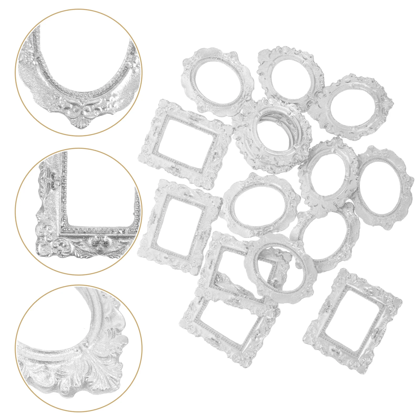 15 Pcs Oil Frame Accessories Small Picture Frames Decor Mini DIY Crafts House Resin Photo Pendant
15 Pcs Oil Frame Accessories Small Picture Frames Decor Mini DIY Crafts House Resin Photo Pendant