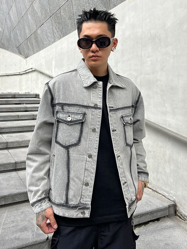 Мужская джинсовая куртка большого размера в американском стиле, весенне-осенняя, ретро, с эффектом потертости, с воротником, в стиле рабочей одежды, повседневная, модная
Мужская джинсовая куртка большого размера в американском стиле, весенне-осенняя, ретро, с эффектом потертости, с воротником, в стиле рабочей одежды, повседневная, модная