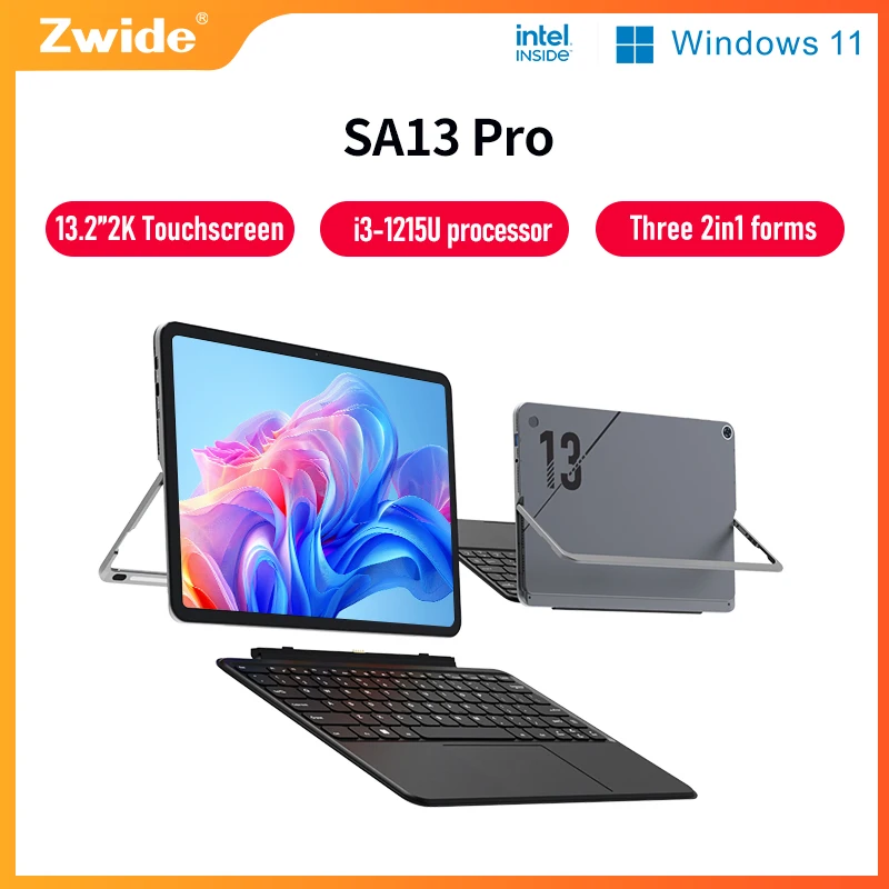 Планшет Zwide SA13Pro 2-в-1, 13,2 дюйма, процессор Intel Core i3-1215U 12-го поколения, для бизнеса, офиса, учебы, легкий
Планшет Zwide SA13Pro 2-в-1, 13,2 дюйма, процессор Intel Core i3-1215U 12-го поколения, для бизнеса, офиса, учебы, легкий