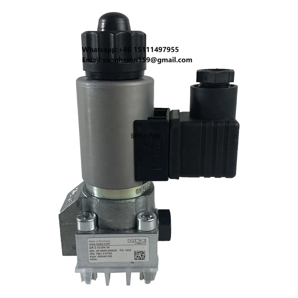 Factory Price HAWE Hydraulic Solenoid Directional Valve GR2-12-GM24 Directional Seated Valve
Factory Price HAWE Hydraulic Solenoid Directional Valve GR2-12-GM24 Directional Seated Valve