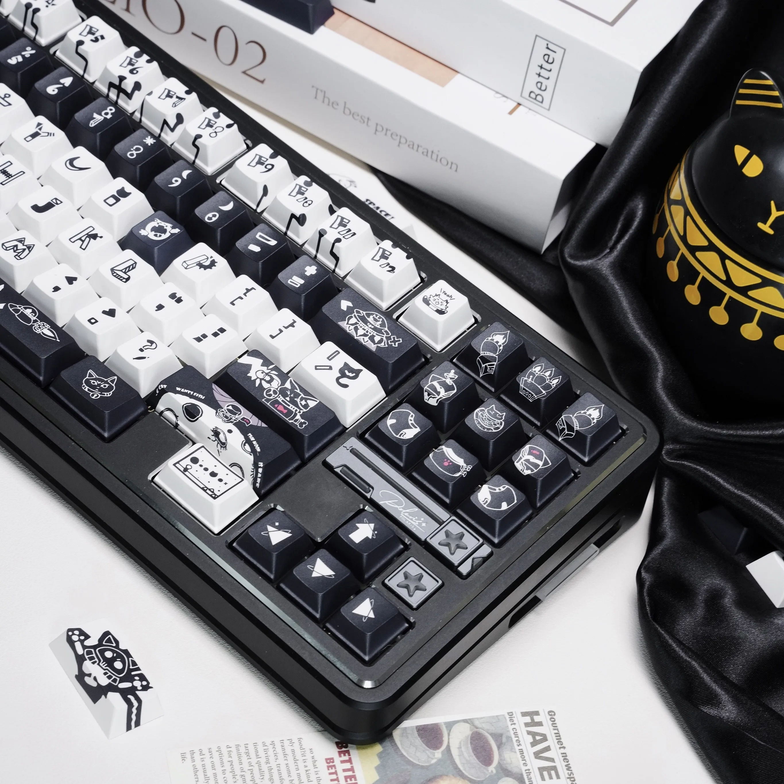 149 keys, Sky Meow cute keycaps, original highly adaptable mechanical keyboard keycaps
149 keys, Sky Meow cute keycaps, original highly adaptable mechanical keyboard keycaps