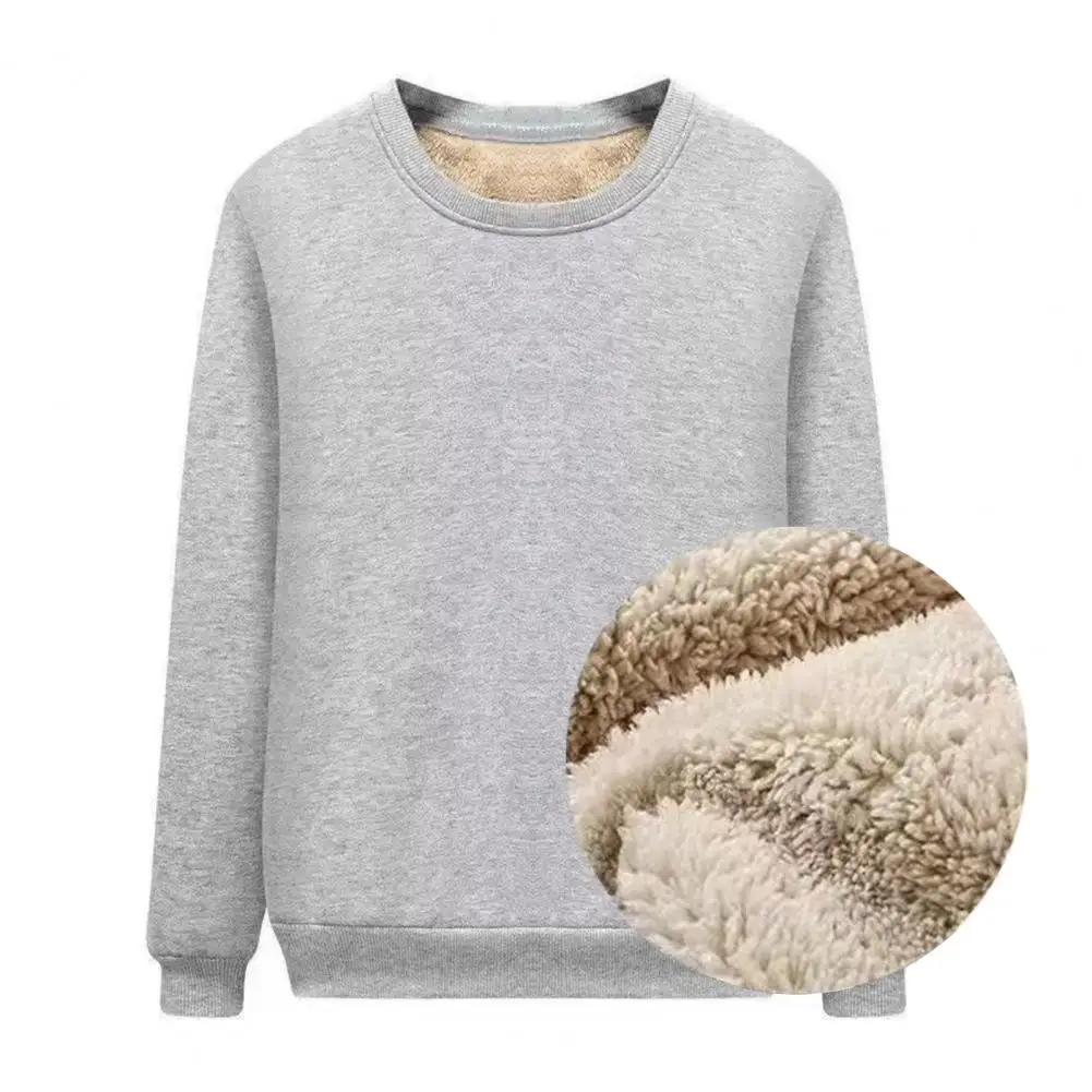 Warm Men Sweatshirt Cozy Plush-lined Men's Sweatshirt for Fall Winter Daily Wear Sports Solid Color Round Neck Long Sleeve Top
Warm Men Sweatshirt Cozy Plush-lined Men's Sweatshirt for Fall Winter Daily Wear Sports Solid Color Round Neck Long Sleeve Top