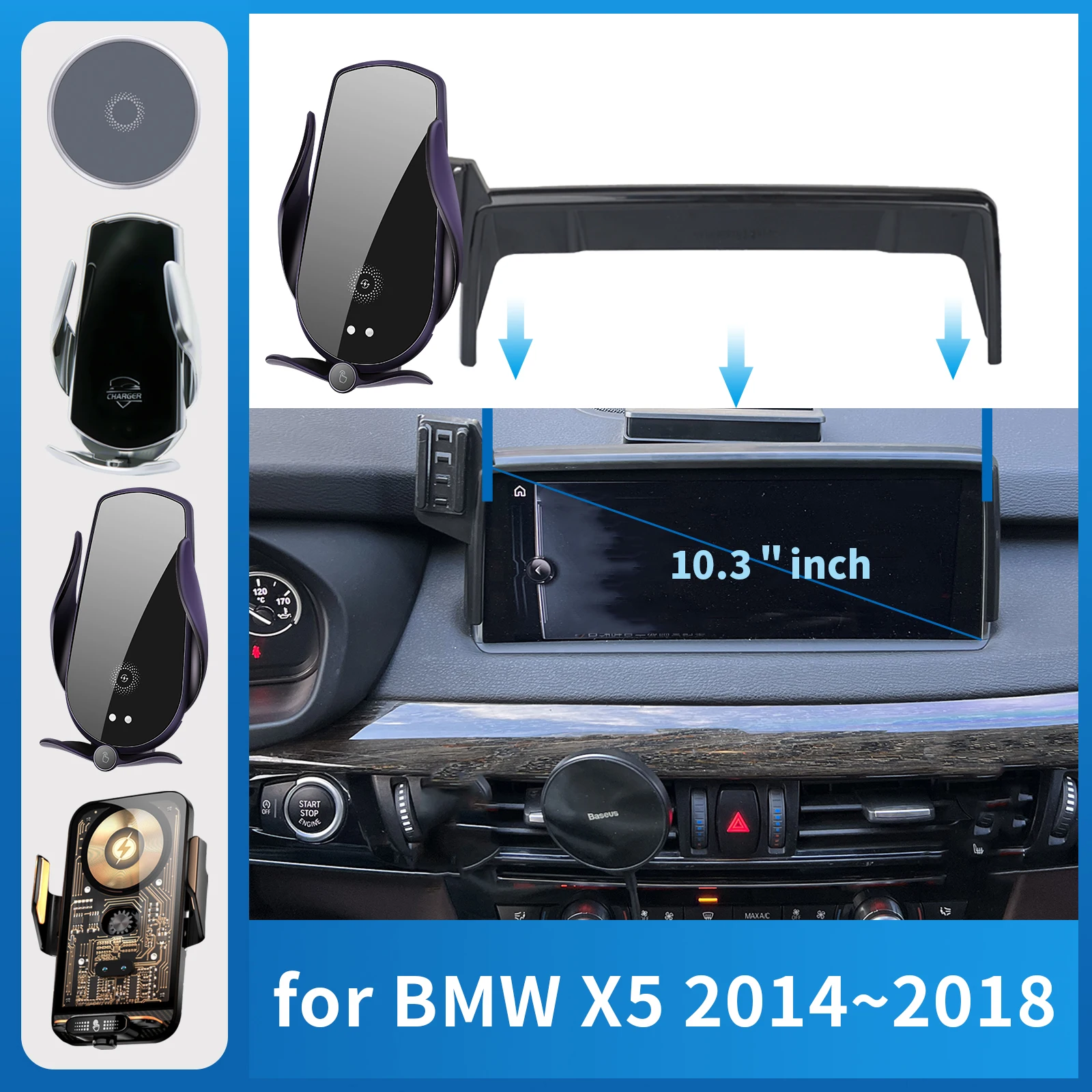 Автомобильный держатель мобильного телефона для BMW X5 2014 ~ 2018 F15 (10,3 дюйма) кронштейн для зарядки навигационная подставка автоаксессуары
Автомобильный держатель мобильного телефона для BMW X5 2014 ~ 2018 F15 (10,3 дюйма) кронштейн для зарядки навигационная подставка автоаксессуары