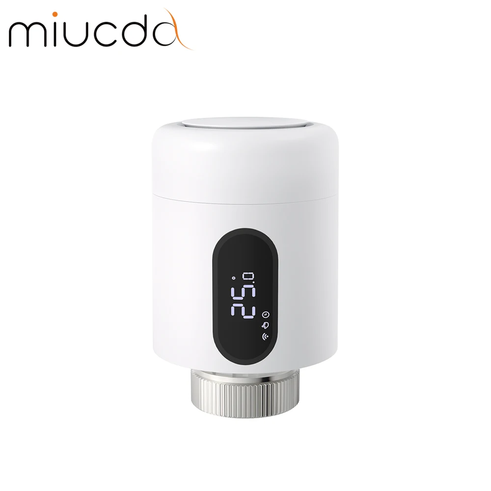 Умный термостат MIUCDA Tuya Wi-Fi, привод клапана радиатора TRV, дистанционный контроллер температуры, голосовое управление, Alexa Google Home 
Умный термостат MIUCDA Tuya Wi-Fi, привод клапана радиатора TRV, дистанционный контроллер температуры, голосовое управление, Alexa Google Home