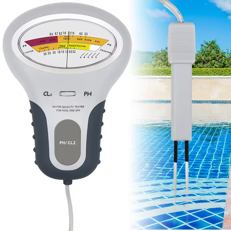 Professional PH Chlorine Meter CL2 Measuring Water Monitor High Accuracy Digital Water Quality Testing Device for Swimming Pool
Professional PH Chlorine Meter CL2 Measuring Water Monitor High Accuracy Digital Water Quality Testing Device for Swimming Pool