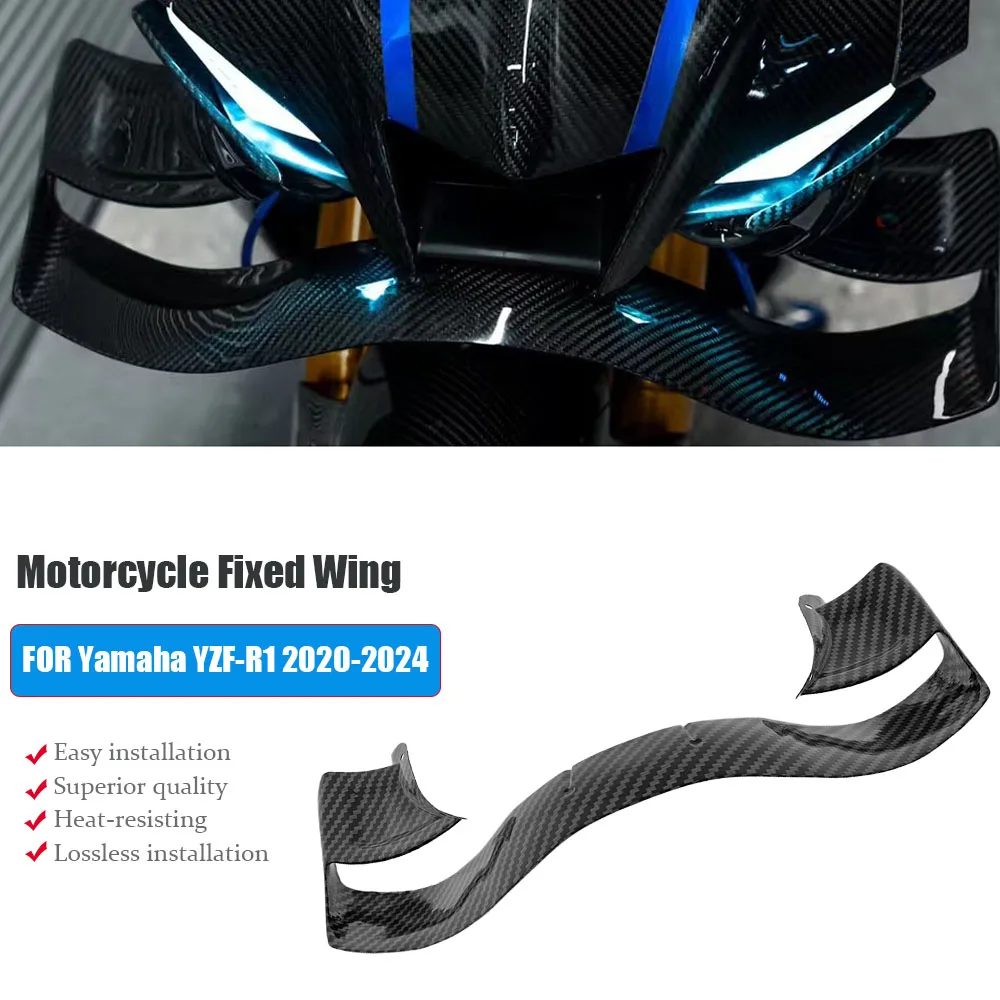 Новый обтекатель с фиксированным крылом, детали спойлера GP Winglet для мотоцикла, карбон для Yamaha YZF R1M, ZYZF-R1 2020 2021 2022 2023 2024
Новый обтекатель с фиксированным крылом, детали спойлера GP Winglet для мотоцикла, карбон для Yamaha YZF R1M, ZYZF-R1 2020 2021 2022 2023 2024