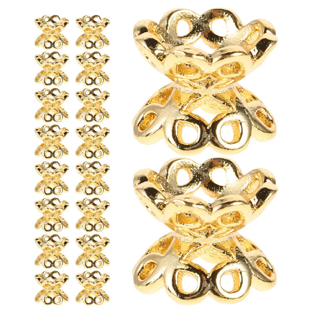 50Pcs Double Sided Hollow Flower Bead Caps DIY Craft Spacer Beads for Jewelry Making and Bracelets Metal End Caps
50Pcs Double Sided Hollow Flower Bead Caps DIY Craft Spacer Beads for Jewelry Making and Bracelets Metal End Caps