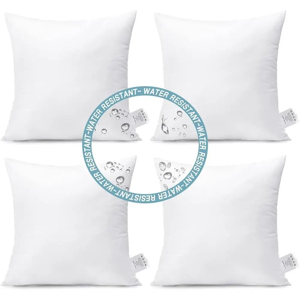 18 x 18 Outdoor Pillow Inserts Set of 6, Square or Rectangular Water Resistant Hypoallergenic Throw Pillow Inserts for Cushion S
18 x 18 Outdoor Pillow Inserts Set of 6, Square or Rectangular Water Resistant Hypoallergenic Throw Pillow Inserts for Cushion S