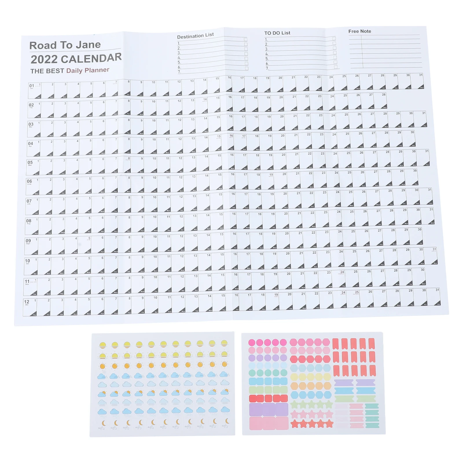 2022 Desktop Calendar Wall Planner Note Pad Hanging Decoration Practical Paper Stickers Bedroom Office Home Schedule
2022 Desktop Calendar Wall Planner Note Pad Hanging Decoration Practical Paper Stickers Bedroom Office Home Schedule