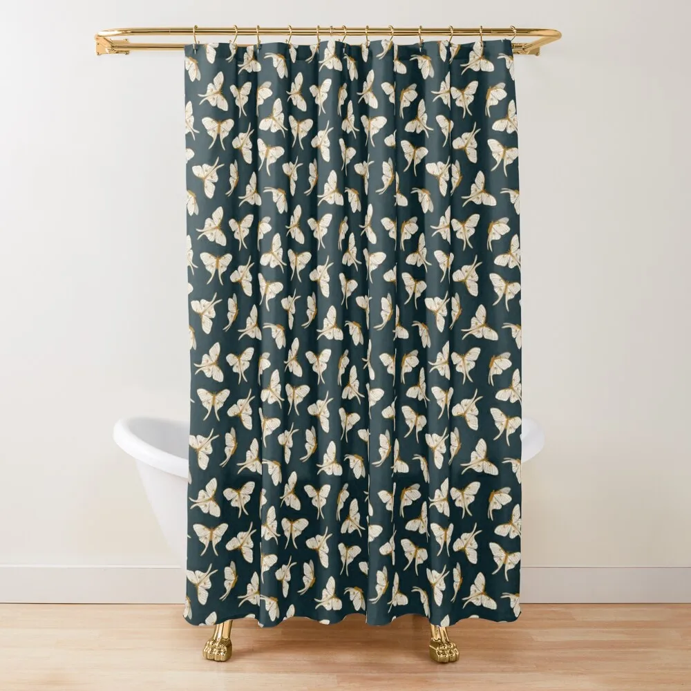 Luna Moth - Gold on Dark Teal Shower Curtain Waterproof Fabric Shower Modern Bathroom Accessories Bathroom Box Curtain
Luna Moth - Gold on Dark Teal Shower Curtain Waterproof Fabric Shower Modern Bathroom Accessories Bathroom Box Curtain