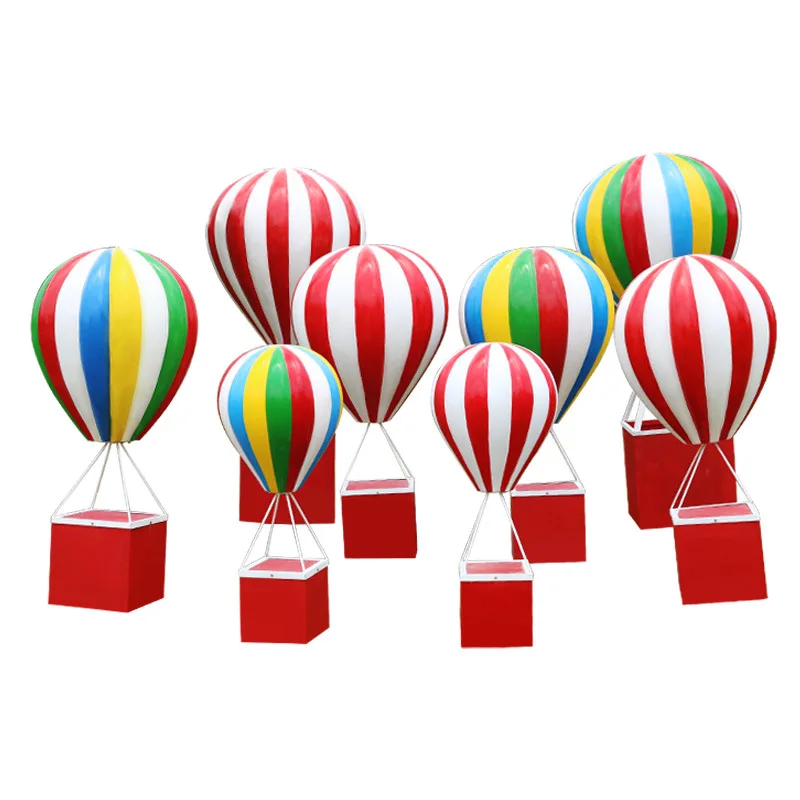 FRP simulated hot air balloon ornament large festival outdoor garden forest scenic lawn landscape beautiful decoration
FRP simulated hot air balloon ornament large festival outdoor garden forest scenic lawn landscape beautiful decoration