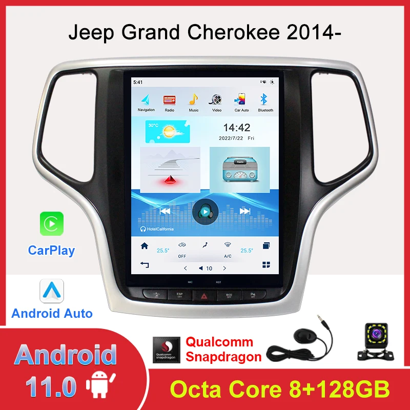 Автомобильный мультимедийный проигрыватель, Android 9,0, автомобильное радио, bluetooth, 1 din, для JEEP Grand Cherokee 2014-2019
Автомобильный мультимедийный проигрыватель, Android 9,0, автомобильное радио, bluetooth, 1 din, для JEEP Grand Cherokee 2014-2019