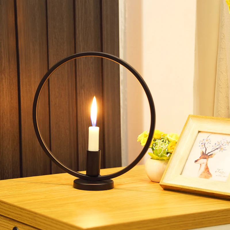 Circle Candle Holder Nordic Round Design Simple Style Candlestick Tea Light Restaurant Home Table Candlelight Dinner Decoration
Circle Candle Holder Nordic Round Design Simple Style Candlestick Tea Light Restaurant Home Table Candlelight Dinner Decoration