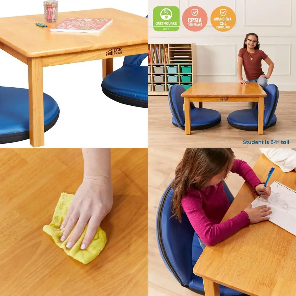 Honey-Stained 30x30 Kids' Hardwood Square Table with 14 Legs
Honey-Stained 30x30 Kids' Hardwood Square Table with 14 Legs