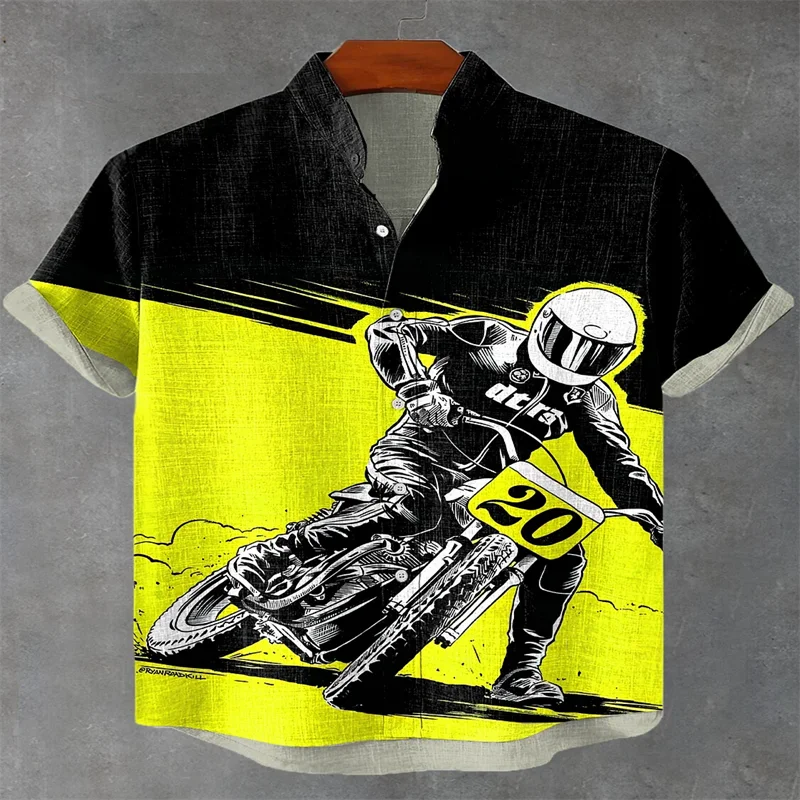 2025 Men's Hawaiian Short Sleeve Linen Shirt Motorcycle Racer Contrast Print Short Sleeve Shirt
2025 Men's Hawaiian Short Sleeve Linen Shirt Motorcycle Racer Contrast Print Short Sleeve Shirt