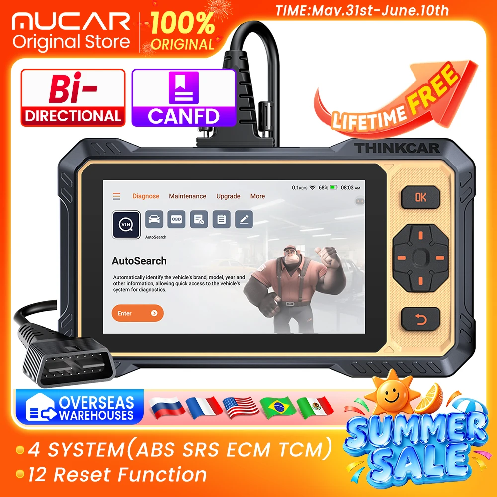 THINKSCAN 662 Auto Car Diagnostic Scanner Tools OBD2 4 System Engine ABS SRS TCM 12 Reset Bi-Directional Lifetime Free Update
THINKSCAN 662 Auto Car Diagnostic Scanner Tools OBD2 4 System Engine ABS SRS TCM 12 Reset Bi-Directional Lifetime Free Update