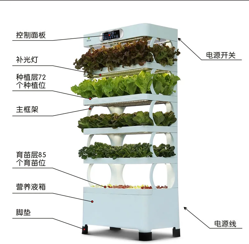 Indoor intelligent planting machine Home balcony Vegetable planting artifact Soilless cultivation
Indoor intelligent planting machine Home balcony Vegetable planting artifact Soilless cultivation