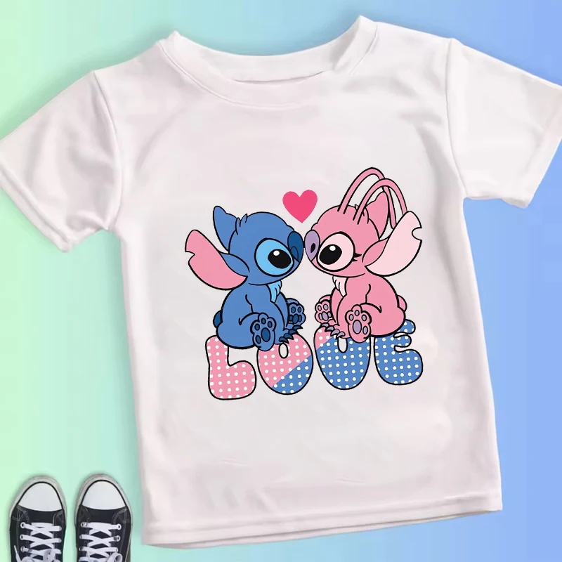 New Stitch Disney Kids T-shirts Kawaii Cartoon Printed Tops Boys Girls Casual Short Sleeves Tee Shirt Cute Children Clothing
New Stitch Disney Kids T-shirts Kawaii Cartoon Printed Tops Boys Girls Casual Short Sleeves Tee Shirt Cute Children Clothing