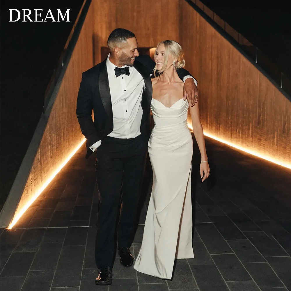 DREAM Customized Elegant Long Wedding Dresses Backless Floor-Length Mermaid Sweep Train Brides Dress Women Vestidos De Novias
DREAM Customized Elegant Long Wedding Dresses Backless Floor-Length Mermaid Sweep Train Brides Dress Women Vestidos De Novias