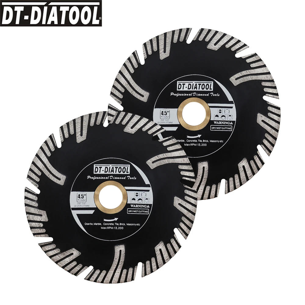 2pcs 4.5" Diamond Turbo Saw Blade For Cutting Granite Marble Porcelain Ceramic Tile Cutting Disc Angle Grinder Circular Saw
2pcs 4.5" Diamond Turbo Saw Blade For Cutting Granite Marble Porcelain Ceramic Tile Cutting Disc Angle Grinder Circular Saw