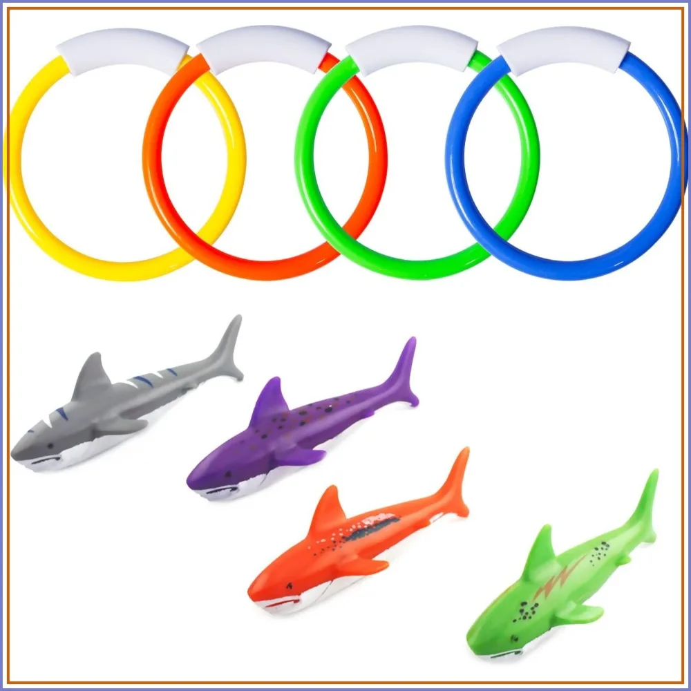 8 Pack Pool Diving Toys: Rings & Sharks for Kids Ages 4-8, Learn to Swim Underwater
8 Pack Pool Diving Toys: Rings & Sharks for Kids Ages 4-8, Learn to Swim Underwater