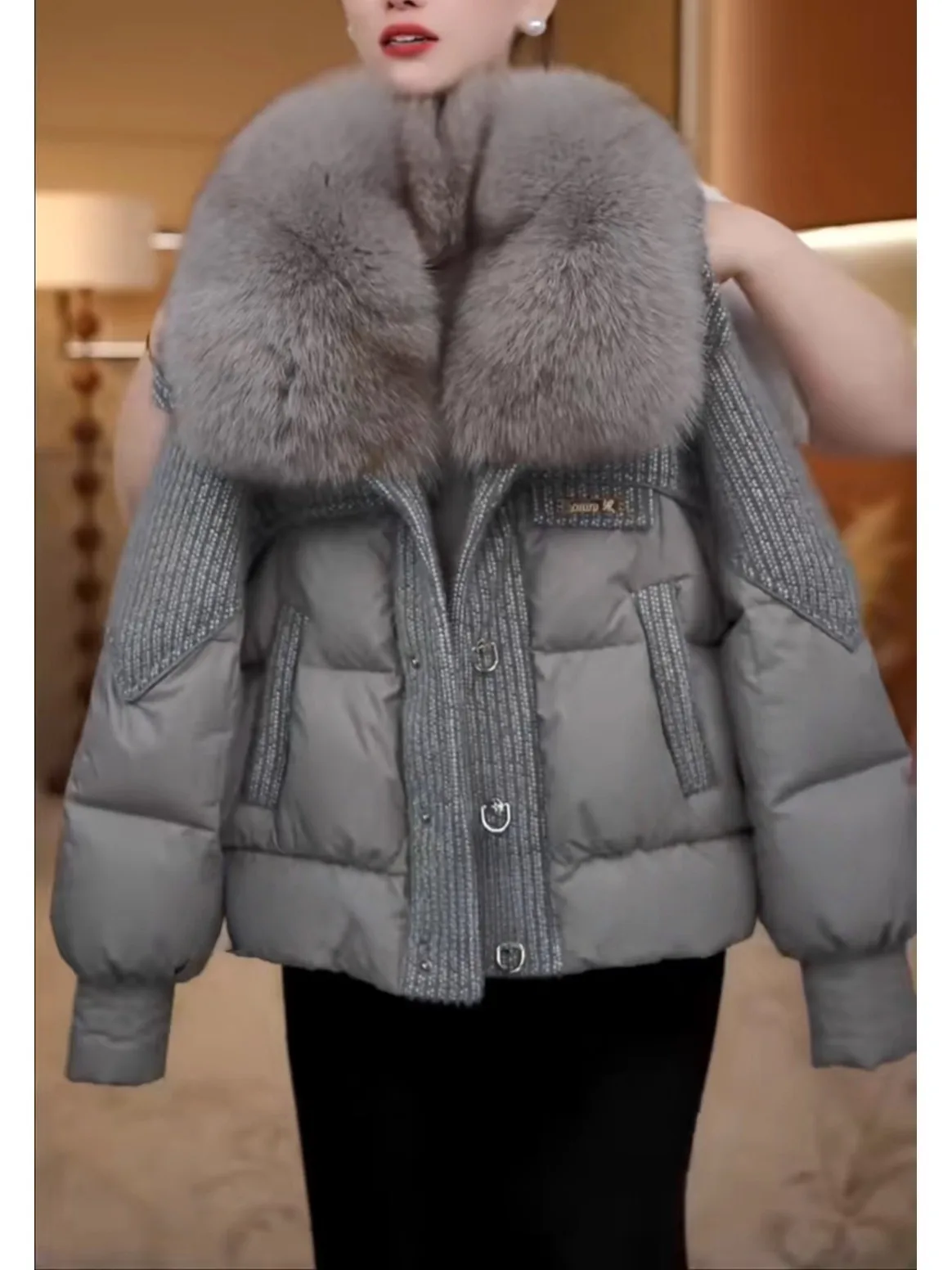 plus Size Korean Sle Warm Simple Cotton Jaet Women's Winter Design Faionable Loose Meat Concealing Slimming Outerwear
plus Size Korean Sle Warm Simple Cotton Jaet Women's Winter Design Faionable Loose Meat Concealing Slimming Outerwear