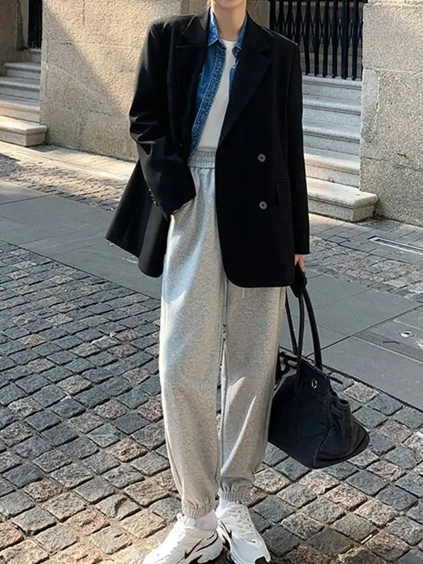 Loose Casual Sle Korean Version Women's Suit Jaet Slimming Faionable Autumn Winter Top Polyester Long Sve Double Bre...
Loose Casual Sle Korean Version Women's Suit Jaet Slimming Faionable Autumn Winter Top Polyester Long Sve Double Bre...