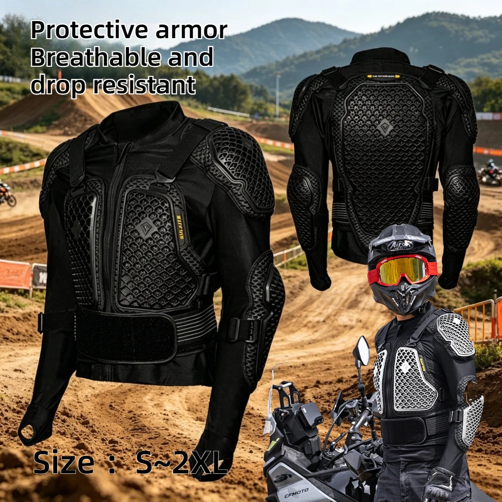 Anti fall off-road motorcycle armor clothing, cycling clothes that can be worn all year round, suitable for riding racing cars
Anti fall off-road motorcycle armor clothing, cycling clothes that can be worn all year round, suitable for riding racing cars