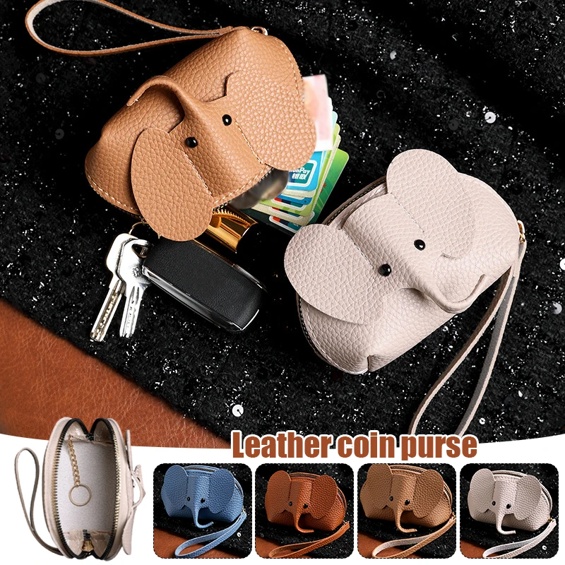 Genuine Cow Leather Car Key Bag Zipper Key Case Women Wallets Fashion Cute Elephant Shape Zipper MiNi Coin Card Purse
Genuine Cow Leather Car Key Bag Zipper Key Case Women Wallets Fashion Cute Elephant Shape Zipper MiNi Coin Card Purse