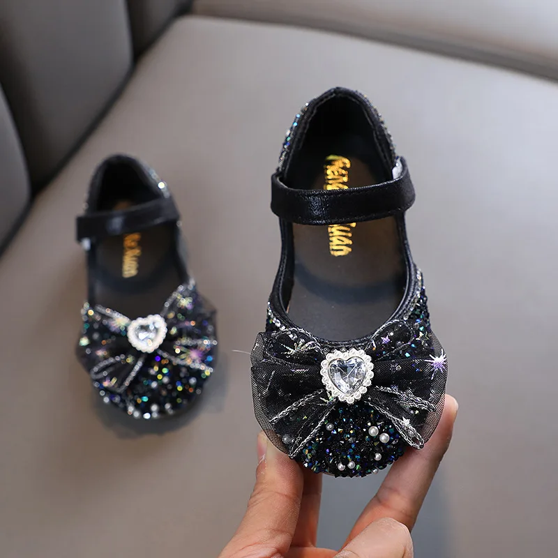 Spring Autumn Kids Leather Shoes Fashion Rhinestone Lace Bow Girls Princess Black Shoes Bling Breathable Flat Shallow Mary Janes
Spring Autumn Kids Leather Shoes Fashion Rhinestone Lace Bow Girls Princess Black Shoes Bling Breathable Flat Shallow Mary Janes