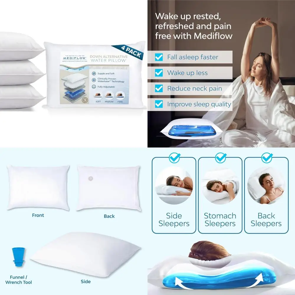 Регулируемая вниз альтернативная подушка для облегчения боли в шее — идеально подходит для сна по бокам, спине и живота (набор из 4 шт.)
Регулируемая вниз альтернативная подушка для облегчения боли в шее — идеально подходит для сна по бокам, спине и живота (набор из 4 шт.)