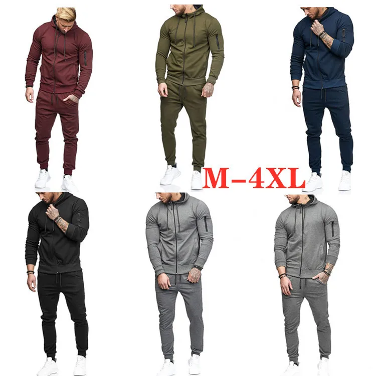 Faionable Men's Fitn Sportswear Set Autumn Winter New Arrival Long Sve Cotton Pants with Arm Zipper Decoration
Faionable Men's Fitn Sportswear Set Autumn Winter New Arrival Long Sve Cotton Pants with Arm Zipper Decoration