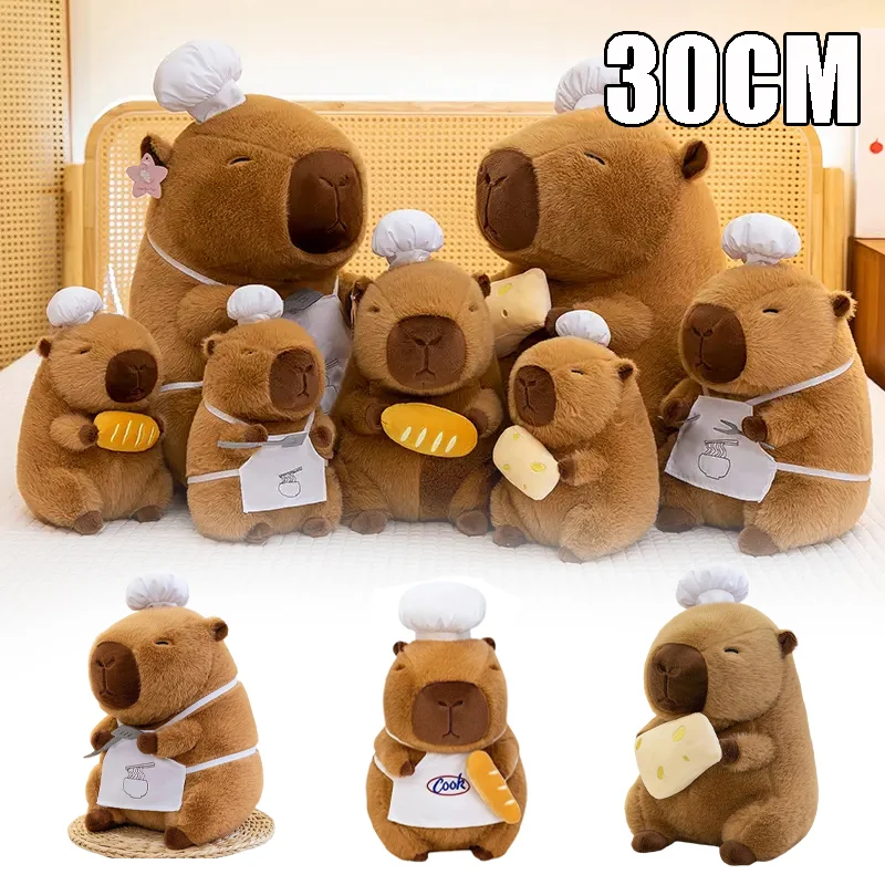 New 30cm Creative Chef Magic Hat Earphones Cute Capibala Doll Plush Toy Cute Dolphin Doll Hugging Bread Cute Plush Toy
New 30cm Creative Chef Magic Hat Earphones Cute Capibala Doll Plush Toy Cute Dolphin Doll Hugging Bread Cute Plush Toy