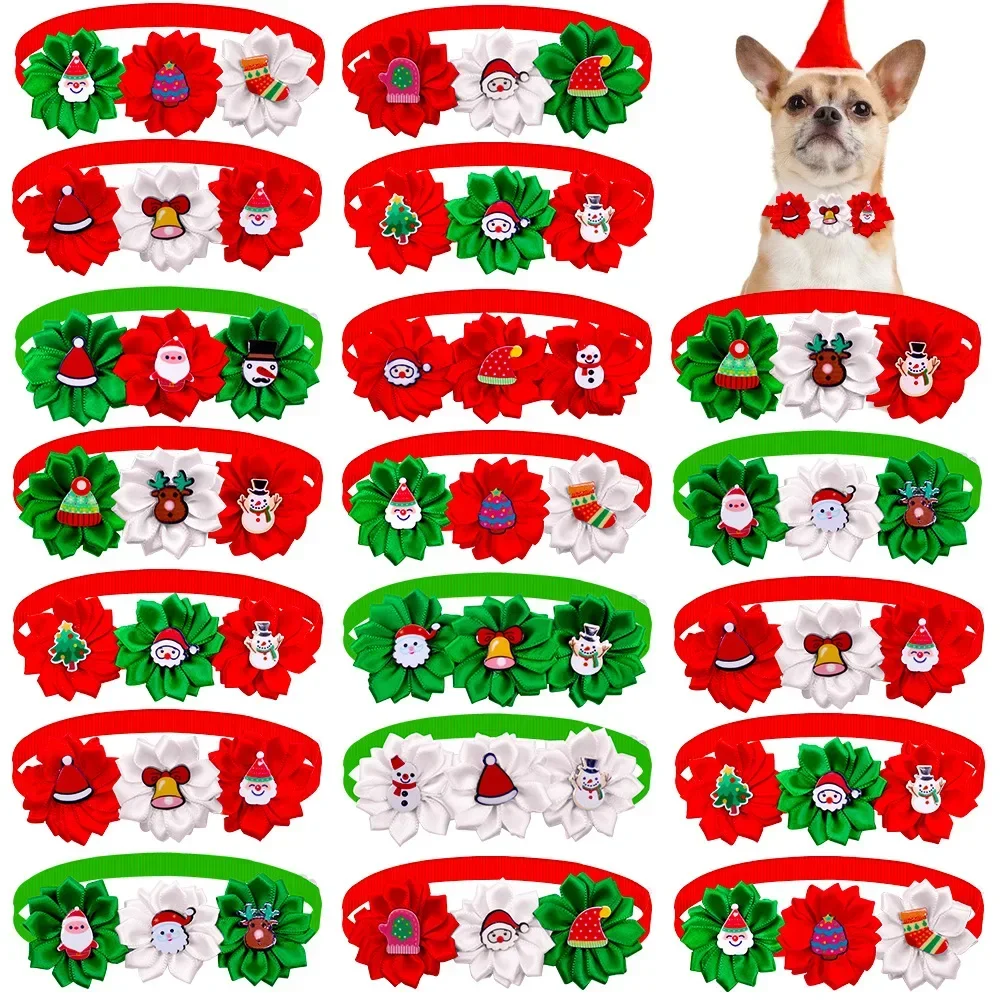 Pet Products Christmas Bowtie for Dogs Pets Three Flowers Xmas Dog Bow Tie Collar Accessories
Pet Products Christmas Bowtie for Dogs Pets Three Flowers Xmas Dog Bow Tie Collar Accessories