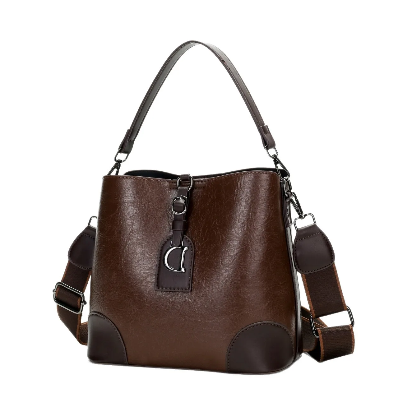 Плетеная сумка-ведро Artisan, женская сумка через плечо с мятой текстурой, винтажная потертая кожаная сумка для парка Playdate, эффектное заявление для пикника
Плетеная сумка-ведро Artisan, женская сумка через плечо с мятой текстурой, винтажная потертая кожаная сумка для парка Playdate, эффектное заявление для пикника 