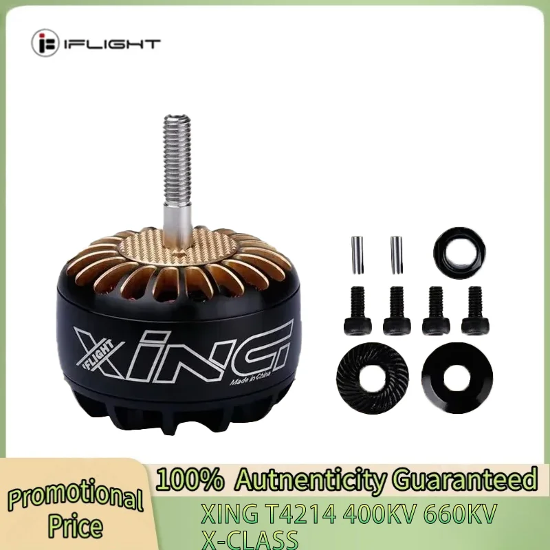IFlight XING T4214 4214 400KV / 660KV 3-8S X-CLASS Brushless Motor Compatible 14/15/16inch Propeller for IX15 X-class FPV Drone
IFlight XING T4214 4214 400KV / 660KV 3-8S X-CLASS Brushless Motor Compatible 14/15/16inch Propeller for IX15 X-class FPV Drone