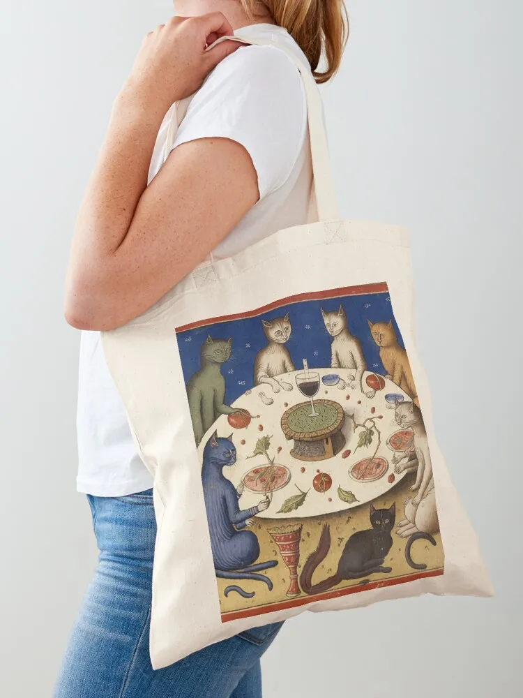 Cats at dinner Tote Bag shopper bag women canvas Cloth bags tote bags aesthetic tote bag screen
Cats at dinner Tote Bag shopper bag women canvas Cloth bags tote bags aesthetic tote bag screen