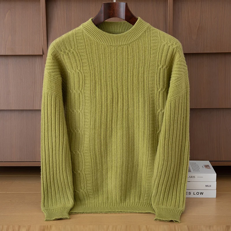 Fall/Winter 2025 New 100% Pure Wool Sweater with Half-height Round Neck Solid Color Knitted Sweater with Undercoat
Fall/Winter 2025 New 100% Pure Wool Sweater with Half-height Round Neck Solid Color Knitted Sweater with Undercoat