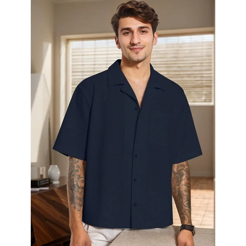 2026 Qualitytooluck Men's Short Sleeve Dress Shirts Stretch Casual Button Down Shirts Solid Formal Shirt
2026 Qualitytooluck Men's Short Sleeve Dress Shirts Stretch Casual Button Down Shirts Solid Formal Shirt