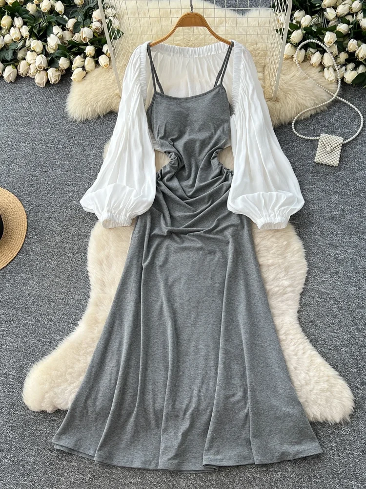 Ele Women's Autumn Faion Set Sexy Pleated Waist Strap Dr Long Sve Open Cardigan Outerwear High Waist Slim Fit
Ele Women's Autumn Faion Set Sexy Pleated Waist Strap Dr Long Sve Open Cardigan Outerwear High Waist Slim Fit