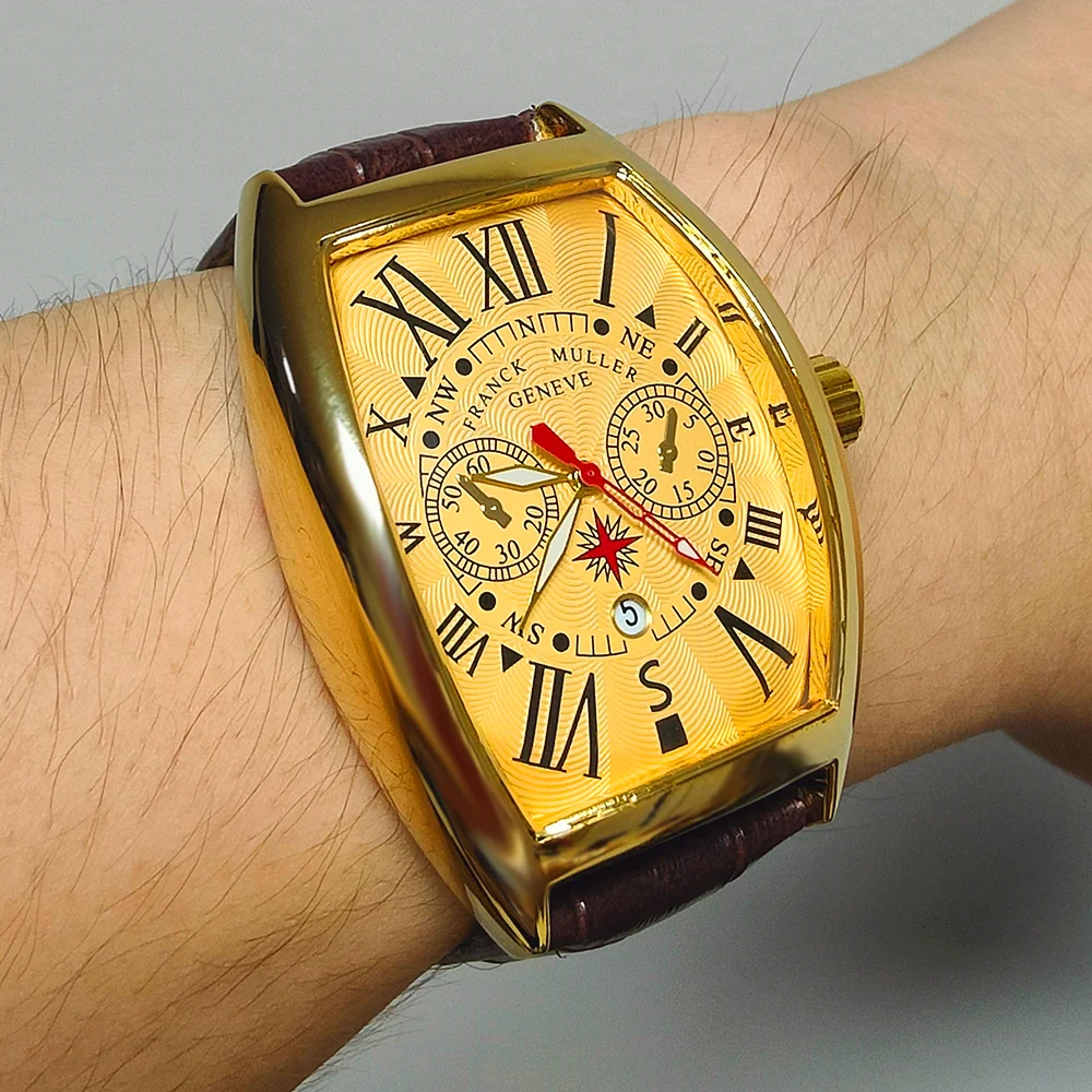 Extraordinary FRANCK MULLER Brand Geneva Watches For Mens High Quality Multifunction WristWatch Business AAA Male Clocks
Extraordinary FRANCK MULLER Brand Geneva Watches For Mens High Quality Multifunction WristWatch Business AAA Male Clocks