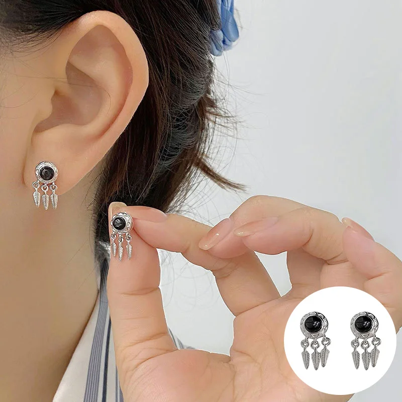 100% 925 Sterling Silver Dream Catcher Earring for Women Girl Fashion Geometric Feather Design Jewelry Party Gift Dropshipping
100% 925 Sterling Silver Dream Catcher Earring for Women Girl Fashion Geometric Feather Design Jewelry Party Gift Dropshipping