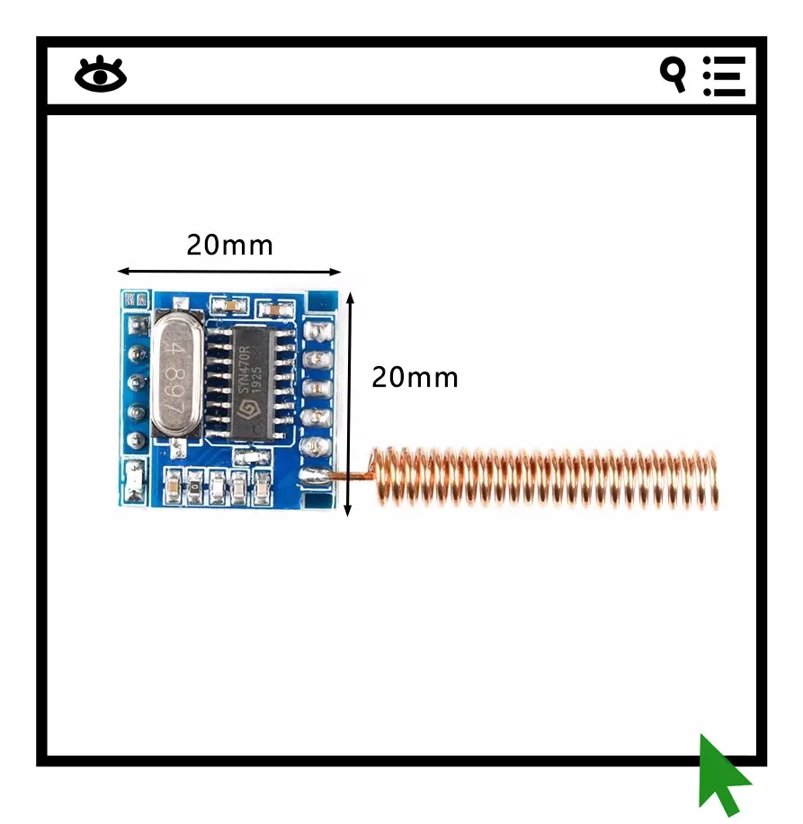 2PCS RF decoding module, serial communication 315Mhz decoding module, remote control decoding, supports 2262/1527
2PCS RF decoding module, serial communication 315Mhz decoding module, remote control decoding, supports 2262/1527