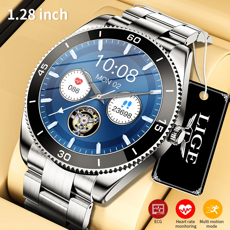 Lige New Watch Men Smart Watch Ladies Full Touch Screen Sports Fitness Clock IP67 Waterproof For Android iOS Smartwatch Men 2022
Lige New Watch Men Smart Watch Ladies Full Touch Screen Sports Fitness Clock IP67 Waterproof For Android iOS Smartwatch Men 2022