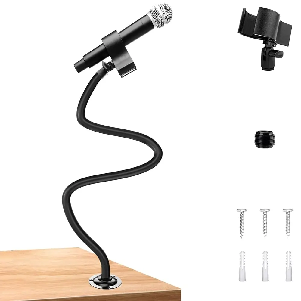 Free Shipping Microphone Holder - 23.6 inch Long Arm Gooseneck Desktop Mic Stand,Mic Arm Wall Mount,Metal Base Mic Clip 3/8\ to
Free Shipping Microphone Holder - 23.6 inch Long Arm Gooseneck Desktop Mic Stand,Mic Arm Wall Mount,Metal Base Mic Clip 3/8\ to