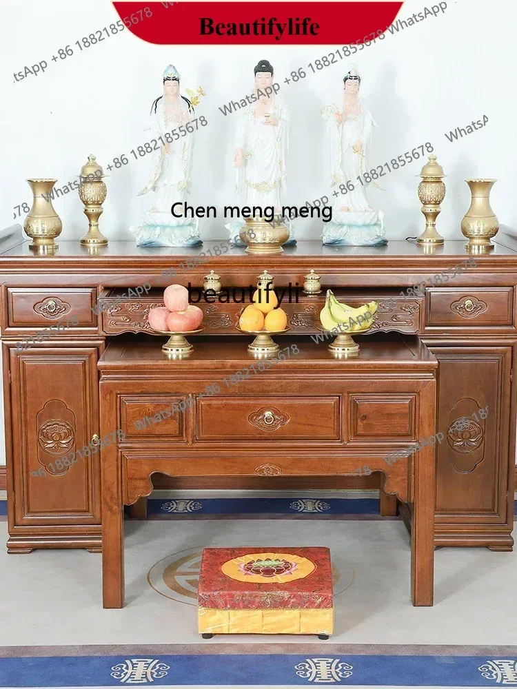 z183 Solid Wood Chinese Style Altar Incense Burner Table Household Buddha Shrine Pull Board Guanyin Altar Buddha Cabinet
z183 Solid Wood Chinese Style Altar Incense Burner Table Household Buddha Shrine Pull Board Guanyin Altar Buddha Cabinet