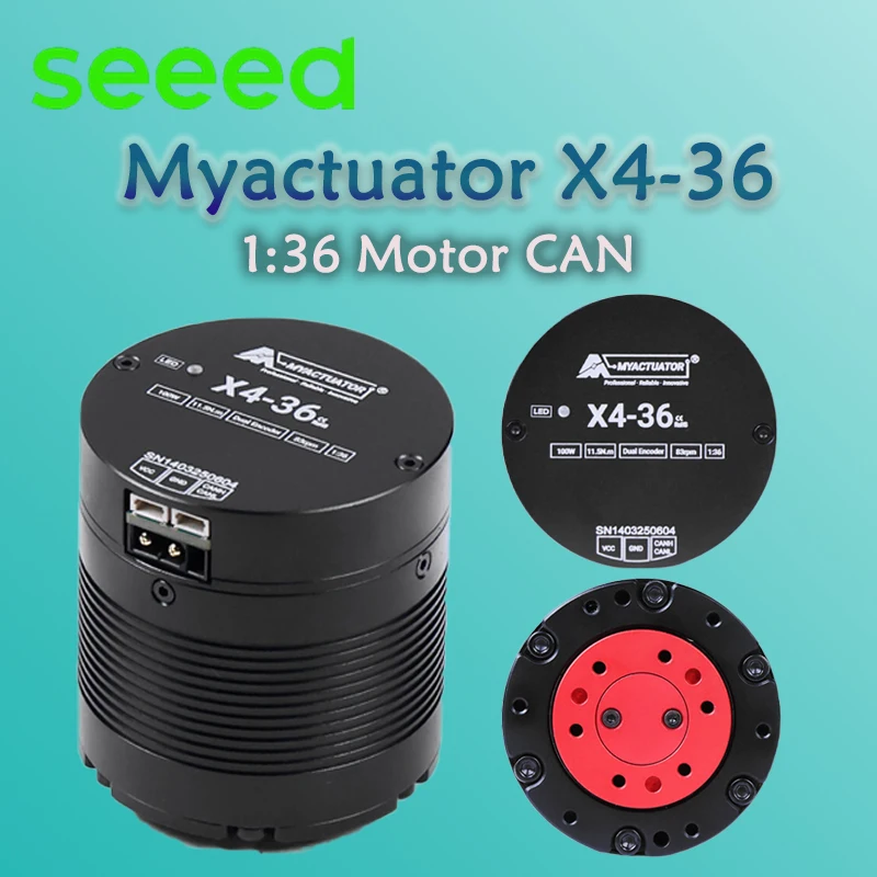 Myactuator CAN Motor X4-36 1:36 / X4-10 1:12.6 Ideal for Robotics Applications, Robot aams, Humanoid Robots Interface Control 
Myactuator CAN Motor X4-36 1:36 / X4-10 1:12.6 Ideal for Robotics Applications, Robot aams, Humanoid Robots Interface Control