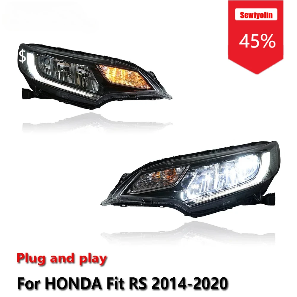 Автомобильные светодиодные фары Sewiyolin в сборе для HONDA Fit RS/RX 2014-2020, противотуманные фары DRL, стоп-сигнал, указатель поворота Plug and Play
Автомобильные светодиодные фары Sewiyolin в сборе для HONDA Fit RS/RX 2014-2020, противотуманные фары DRL, стоп-сигнал, указатель поворота Plug and Play