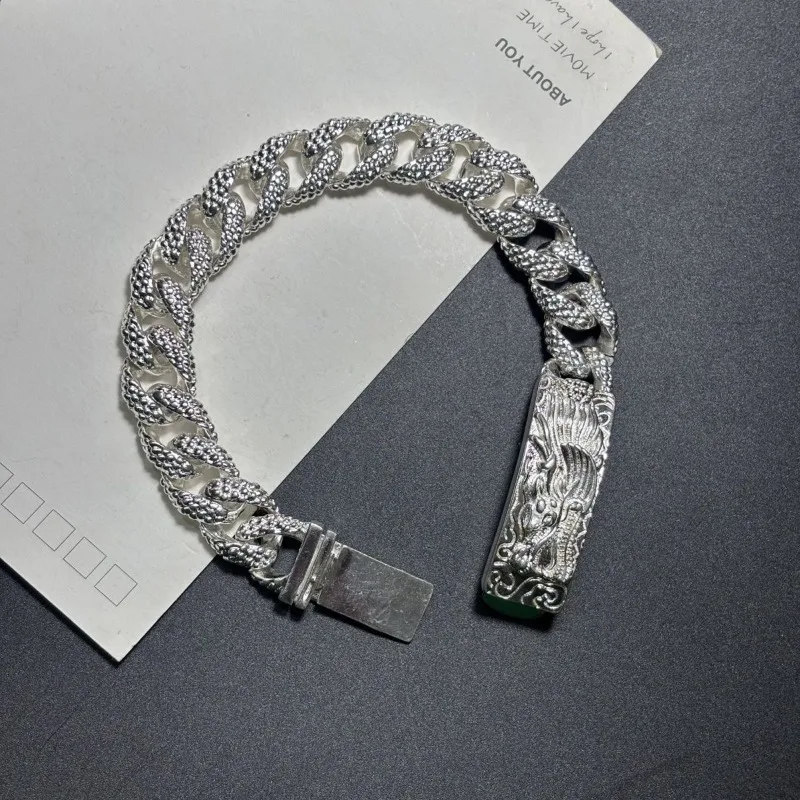 2026 New Tibetan Silver Handmade Slim Bracelet, Domineering Metal Silver Plated Fashion Jewelry Lucky Gift for Men
2026 New Tibetan Silver Handmade Slim Bracelet, Domineering Metal Silver Plated Fashion Jewelry Lucky Gift for Men